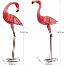 Metal Flamingo Garden Statue, 40" Tall Outdoor Decor Flamingos Yard Art Sculptures and Statues Reinforced Foot, Weatherproof Flamingo Ornaments for Lawn Pool Backyard Decor, Set of 2 by CozyNest Decor
