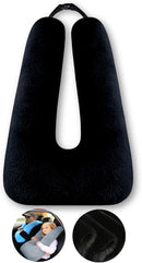 Travel Pillow Car Pillow Kid Car Sleeping The Sleeping Aid for Adults and Kids on Road Trips Kids Travel Pillow Black by TinyTreasures Baby Boutique