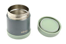 Beaba Stainless Steel Insulated Food Jar 10 oz, Kids Thermos, Lunch Containers, Leakproof, Wide Opening, Suitable for Hot and Cold Foods (Sage) by TinyTreasures Baby Boutique