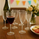 Oojami Elegant Plastic Champagne Flutes - 32 PCS, 7.8oz Disposable & Reusable Wine Glasses - Perfect for Home, Parties, Weddings, Birthdays & Celebrations (32, Clear) by CozyNest Decor