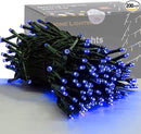 HOME LIGHTING 66ft Christmas Decorative Mini Lights, 200 LED Green Wire Fairy Starry String Lights Plug in, 8 Lighting Modes, for Indoor Outdoor Xmas Tree Wedding Party Decoration (Blue) by CozyNest Decor