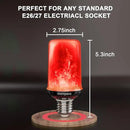 Hompavo 【Upgraded LED Flame Light Bulbs, 4-Mode Flickering Light Bulbs with Upside Down Effect, E26/E27 Flame Bulb for Halloween Christmas Party Indoor and Outdoor Home Decoration - 2 Red by GreenHaven Gardens