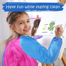 Kids Painting Set, Washable Paint for Kids 10 Colors, 7 Paintbrushes, Paint Palette, Painting Smock, Non Toxic Tempera Paints 2 oz Each,Paints for Toddlers Gifting Bundle Art, Crafts by TinyTreasures Baby Boutique