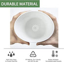 7 Inch Plant Pots Bulk, 6 Pack Plastic Planters with Drainage Holes and Saucers for Indoor Outdoor House Plants and Flowers, White Speckles by GreenHaven Gardens