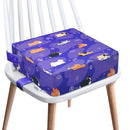 Toddler Booster Seat for Dining Table,4 Inches Washable Double Safer Straps Non-Slip Bottom Booster Seat Dining for Kids, Portable Travel High Density Sponge Detachable Increasing Cushion for Child. by TinyTreasures Baby Boutique