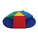 Factory Direct Partners 13800-AS SoftScape Toddler Playtime Junction 360 Climber Plus Side Pads, Indoor Active Play Structure for Toddlers and Kids; Safe Soft Foam (7-Piece) - Assorted by TinyTreasures Baby Boutique