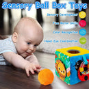 beetoy Sensory Busy Cube for Baby, Montessori Infant Toys with Textured Sensory Balls, Early Learning Travel Toys for Fine Motor Skills, Perfect Newborn Boy and Girl Gift by TinyTreasures Baby Boutique
