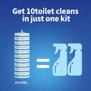 60pc Refills Disposable Toilet mats Brush Cleaning System, Toilet Cleaning Brush, 60 Replacement Brush Heads, No Handle or Base，Toliet Wand Refills,Toilet Bowl Clean Refill Pads,Toilet Scrubber Refill by CozyNest Decor
