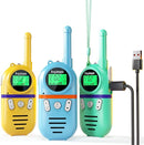 Walkie Talkies for Kids Rechargeable,Toys for Boys and Girls Ages 3-12, 3 Pack Long Range 2-Way Radios, Birthday Gifts,Christmas Stockings, Outdoor Play, Family Games, Hiking Camping Gear by TinyTreasures Baby Boutique