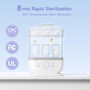 Snow Bear Baby Bottle Sterilizer and Dryer with Touchscreen, 6-in-1 Steam Bottle Sterilizer for Baby Bottles Pacifier, Breast Pump Part, 13 Bottles Extra-Large Capacity for Fast Drying Baby Essential by TinyTreasures Baby Boutique