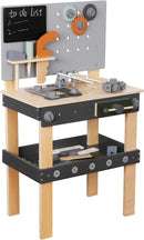 Wooden Toy Workbench for Kids, Construction Workshop Tool Bench Toys,51 Pieces Toy Tools Set w/Storage Space, Educational Gift for Girls & Boys Children 3+Years by TinyTreasures Baby Boutique