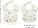 Mess Proof Baby Bib 3 Pack, Waterproof Led Weaning Baby Feeding Bibs with Food Catcher, Travel Feeding Bibs by TinyTreasures Baby Boutique
