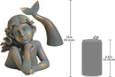 Design Toscano QL30330 Merissa Siren of The Sea Mermaid Garden Statue, Faux Verdigris Finish by GreenHaven Gardens