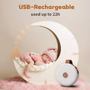 Sound Machine Mini Portable Baby White Noise Machine with 30 Soothing Sounds for Kids Adults Auto-Off Timer 32 Volume Levels Rechargeable Brown Noise Sleep Machine for Home Office Privacy and Travel by TinyTreasures Baby Boutique
