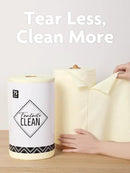 Fantasticlean Microfiber Cleaning Cloth Roll -75 Pack, Tear Away Microfiber Towels, 12" x 12", Reusable, Washable, Scratch Free, Ultra Absorbent Dish Rags for Car, Home, Garage or Shop (Beige) by CozyNest Decor