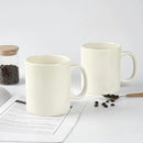 30oz Super Large Ceramic Coffee Mugs Large Handles Set of 2 (Cream) by CozyNest Decor