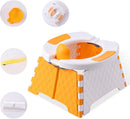 Portable Potty for Toddler Travel, Kids Travel Potty Training Chair with Travel Bag, Baby Potty Training Toilet for Outdoor and Indoor Easy to Clean(Orange) by Yszawmx, Includes 30 Replacement Bags by TinyTreasures Baby Boutique