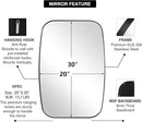 ANDY STAR Oval Mirrors for Bathroom, 20x30’’ Black Bathroom Vanity Mirror with Metal Frame, Black Oblong Bathroom Mirror for Over Sink, Modern Anti Rust Wall Mounted by CozyNest Decor