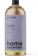 ATTITUDE Fabric Softener with Essential Oils, Vegan, Plant and Mineral-Based Ingredients, HE, Refillable Aluminum Bottle, 40 Loads, Geranium and Lemongrass, 33.8 Fl Oz by CozyNest Decor