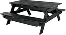 highwood Hometown Picnic Table, 6 Foot, Black by GreenHaven Gardens