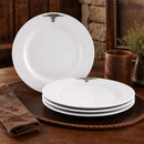 Longhorn Melamine Lunch Plates - Set of 4 by Arthur Court Designs