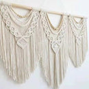guzhiou large macrame wall hanging - Boho Tapestry Macrame Wall Decor Art- Chic Bohemian Handmade Woven Tapestry Home Decoration for Bedroom Living Room Apartment Wedding Party - 43"x32" (Wood bead) by CozyNest Decor