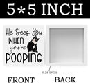 Funny Bathroom Decor Are You Pooping Cat Sign Funny Bathroom Toilet Table Decoration Funny Cat Gifts Bathroom Wall Decor Cat Gifts for Women Gifts for Cat Lovers, Bathroom Wooden Box Sign Decor by CozyNest Decor