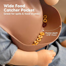KeaBabies 2-Pack Silicone Baby Bibs for Eating - Sturdy Food-Grade Silicone Bibs for Babies Girl, Boy, Large Food Catcher, Clean & Put On Easily, Waterproof Toddler Feeding Essentials (Dusk) by TinyTreasures Baby Boutique