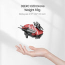 DEERC D20 Mini Drone for Kids with 720P HD FPV Camera Remote Control Toys Gifts for Boys Girls with Altitude Hold, Headless Mode, One Key Start Speed Adjustment, 3D Flips 2 Batteries, Red by TinyTreasures Baby Boutique