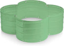 Galvanized Raised Garden Beds Outdoor // 3×3×1 ft Planter Raised Beds for Gardening, Vegetables, Flowers // Large Metal Garden Box (Light Green) // Patented Tool-Free Design by GreenHaven Gardens
