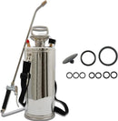 2 Gallon Stainless Steel Sprayer Hand Pump Sprayer with Pressure Gauge Safety Valve Adjustable Nozzle for Gardening Lawn and Cleaning by GreenHaven Gardens