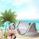 Poray Portable Baby Beach Tent with UPF 50+ Sun Shelter,Mosquito Net and Sunshade, Ideal Pop Up Kids Travel Tent with Carry Bag & 2 Stakes,Outdoor Indoor Play and Sun Protection by TinyTreasures Baby Boutique