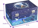 Jewelkeeper Girl's Musical Jewelry Storage Box with Spinning Ballerina, Glitter Design, Swan Lake Tune by TinyTreasures Baby Boutique