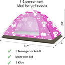 KidzAdventure 2 in 1 Indoor/Outdoor Tent for Kids, Small 1 or 2 Toddler/Kids Tent, Backpacking, Lightweight and Easy Pop up, Ideal for Backyard, Outside Camping, or Play Fort by TinyTreasures Baby Boutique