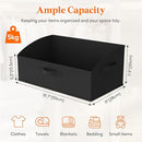 Lifewit Storage Baskets for Shelves, 6 Packs Non-woven Fabric Trapezoid Closet Organizer Bins with Handles, Foldable Clothing Containers Box for Clothes, Toy, Towel, Book, DVD, Hats, Large-Black by TinyTreasures Baby Boutique
