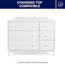GAP babyGap Legacy 6 Drawer Dresser with Interlocking Drawers - Greenguard Gold Certified, Bianca White by TinyTreasures Baby Boutique