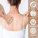 Ciieeo 2Pcs Wooden Massage Roller - Compact Handheld Tool for Foot Shoulder Neck and Waist Relaxation - Improve Sleep Quality by CozyNest Decor