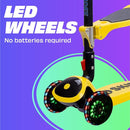 SKIDEE Kick Scooters for Kids Ages 3-5, Adjustable Height Foldable Scooter with Removable Seat, 3 LED Light Wheels, Rear Brake, Wide Standing Board, Suitable Up to 12 Year Old Boys/Girls by TinyTreasures Baby Boutique