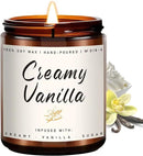 Auelife Fall Candle, Creamy Vanilla Scented Candle for Home - Fall Soy Wax Candles - Autumn Aromatheraphy Candles Gifts Set for Women & Men, Holiday, Thanksgiving Decor, 7oz by CozyNest Decor