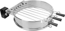 onlyfire Shish Kabob Set with Stainless Steel Ring, Automatic Skewers Turner for Weber 22" Kettle and Other Similar Kettle Grills by GreenHaven Gardens
