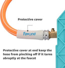 Fevone 50 ft Garden Hose, Heavy Duty Water Hose, Hybrid Polymer, Kink Resistance, Flexible, Durable, Leak Free, Aluminum Fittings, 3/4" GHT, 5/8" ID, 600 Psi, Drinking Water Safe by GreenHaven Gardens