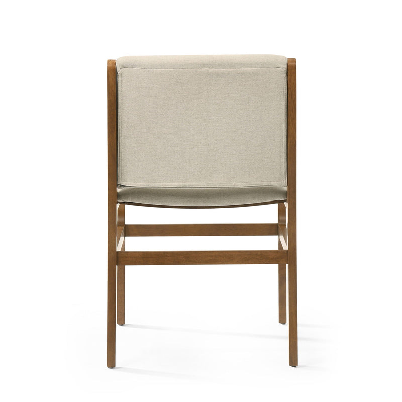 Contemporary Dining Chair Set Upholstered Fabric With Rubberwood Frame, photo 10 of 14