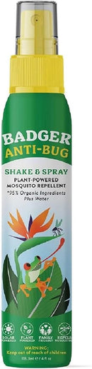 Badger Bug Spray, Family Friendly All Natural Mosquito Repellent w/Organic Essential Oils, Great Smelling Citronella Spray, Effective for 3 Hours, Deet-Free Vegan Plant Based Insect Repellent 4 fl oz by TinyTreasures Baby Boutique