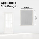 self Adhesive Curtains Portable Blackout Curtain Simple and Easy to Install Bedroom Window Thermal Lnsulated Kitchen Room Darkening Black Small Drapes, 47" W X 59" L, White, 1 Panel by TinyTreasures Baby Boutique