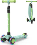 Kids Scooter,Lighted Wheels and 3 Adjustable Height Handlebars Scotters for Kids 3-12,3 Wheel Toddler Kick Scotter for Boys & Girls up to 132 Lbs. by TinyTreasures Baby Boutique