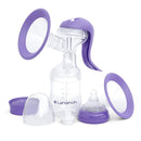 Lansinoh Manual Breast Pump, Hand Pump with Comfortable Flange, Includes 5oz Baby Bottle with Slow Flow Nipple, Breastfeeding Essentials by TinyTreasures Baby Boutique