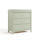 Graco Sasha 3-Drawer Chest with Changing Table Topper (Sage) – GREENGUARD Gold Certified, Nursery Bedroom Wood Chest with Spacious Storage, Interlocking Drawer System, Pre-Installed Tracks by TinyTreasures Baby Boutique