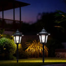 Solar Pathway Lights, 2 Pack, Waterproof LED for Outdoor Walkway, Yard, Garden, Landscape – Great Gardening Gift for Mom, Grandma, Women(Corridor Pathway Lights) by CozyNest Decor