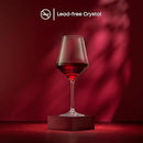JoyJolt Layla Italian Red Wine Glasses, Set of 4, 17 oz Clear – Made in Europe by CozyNest Decor
