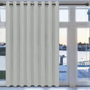 Easy-Going Blackout Door Curtains for Bedroom, Solid Thermal Insulated Grommet and Noise Reduction Window Drapes, Room Darkening Curtains for Living Room, 1 Panel (100x96 in, Greyish White) by CozyNest Decor